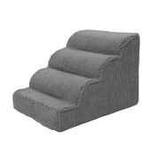 Wholesale - 20"x14"x16" GREY FOAM 4-STEP PET STAIRS C/P 6, UPC: 192598941077